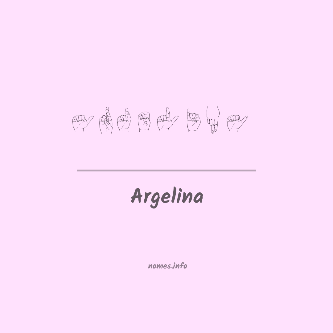 Argelina em Libras