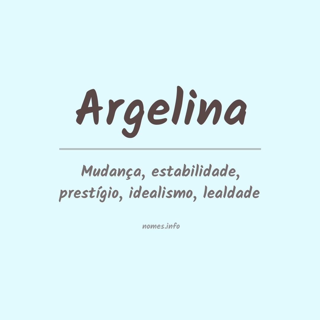 Significado do nome Argelina
