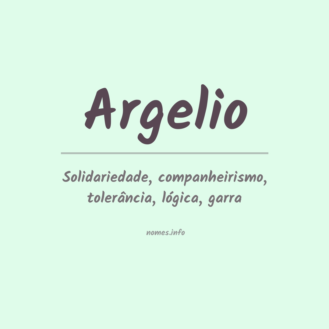 Significado do nome Argelio