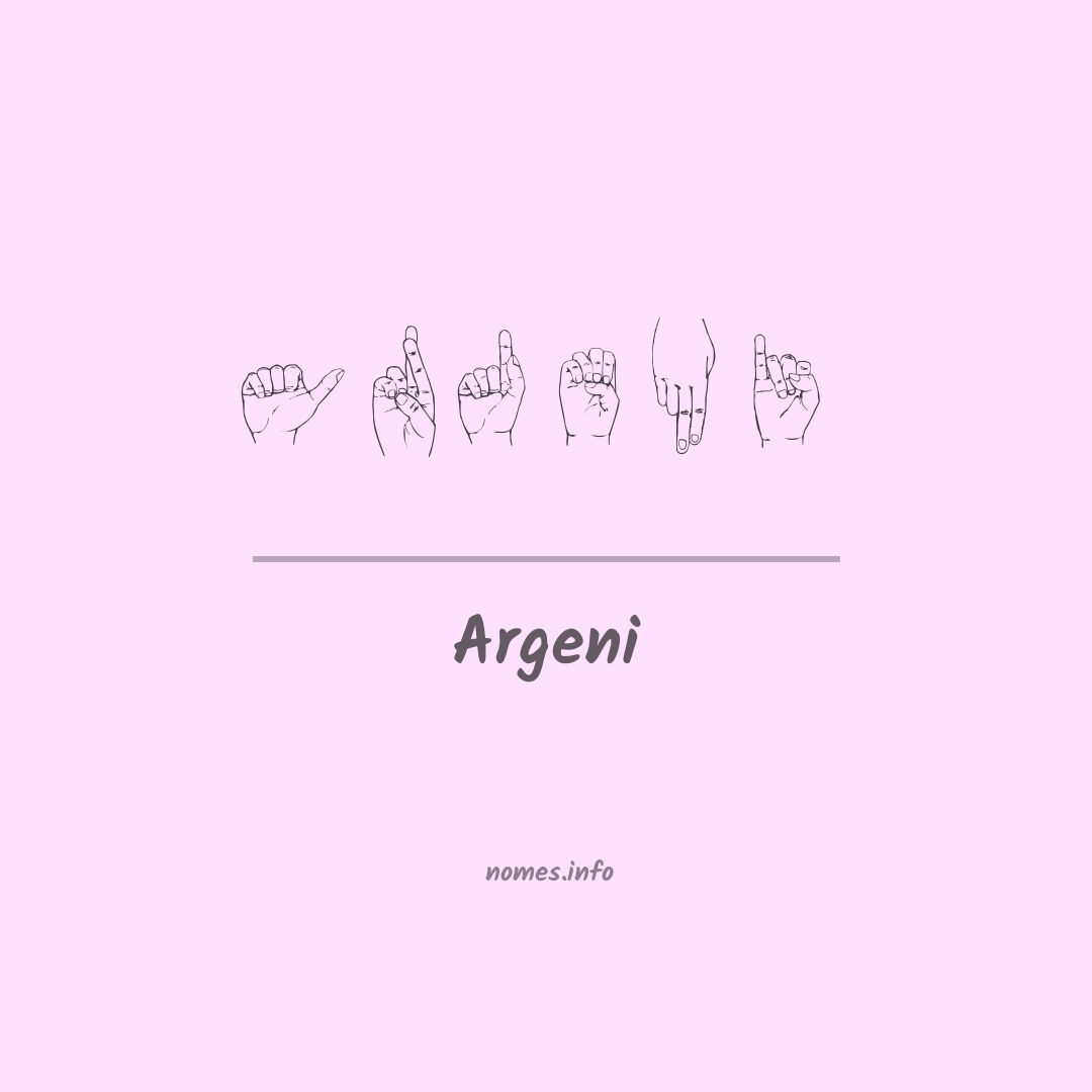 Argeni em Libras