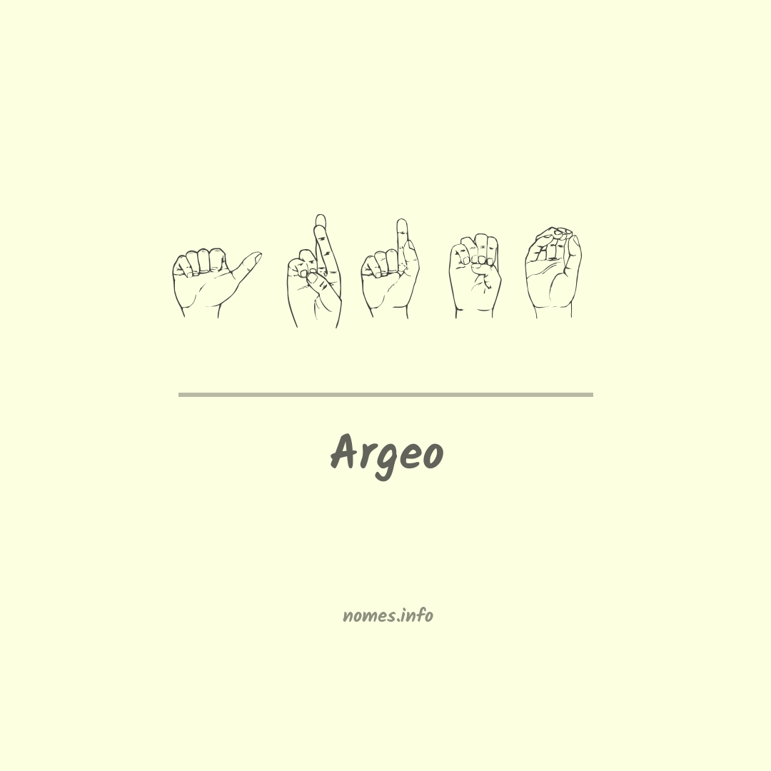 Argeo em Libras