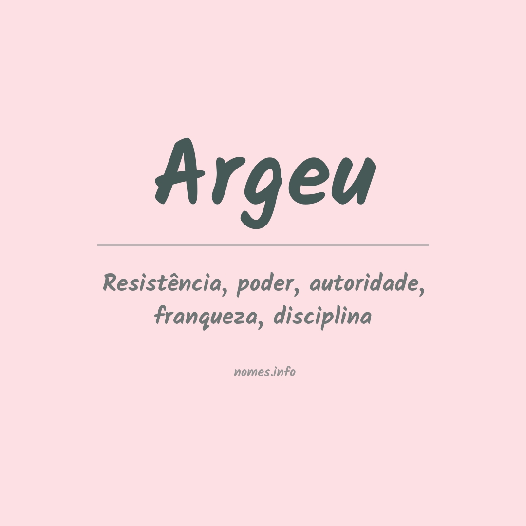Significado do nome Argeu