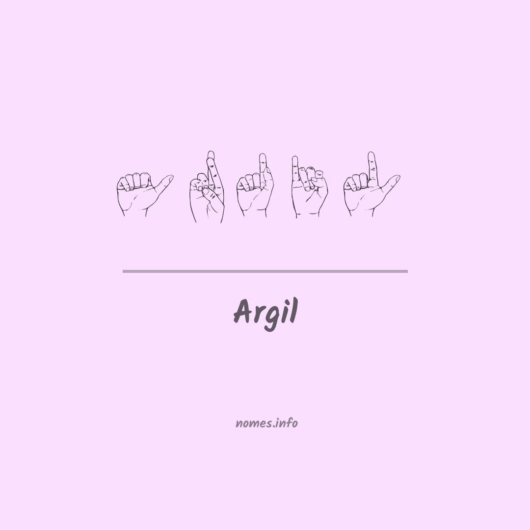 Argil em Libras