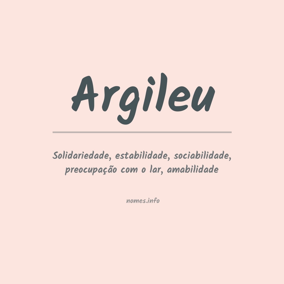 Significado do nome Argileu