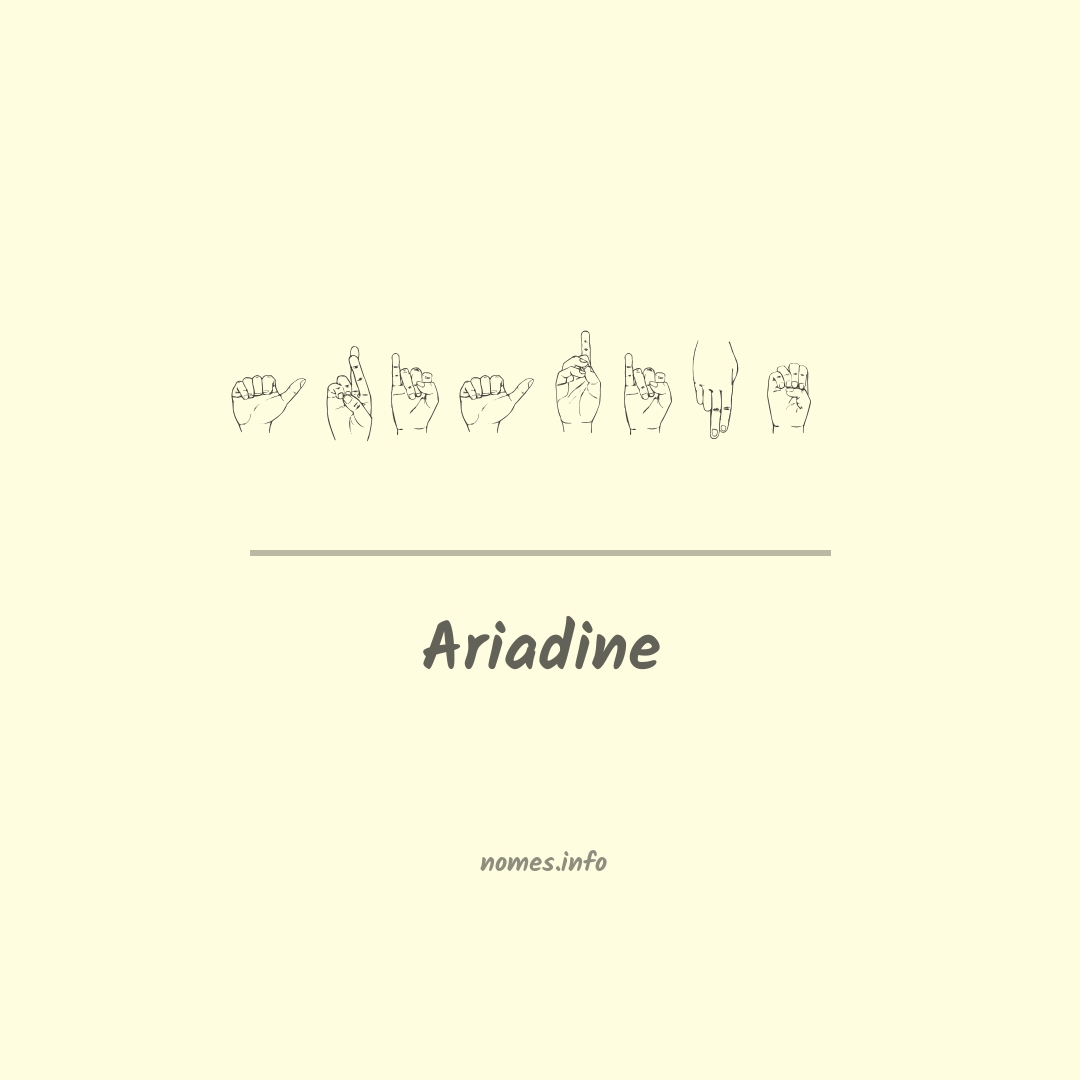 Ariadine em Libras