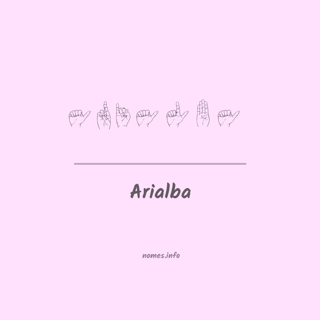 Arialba em Libras