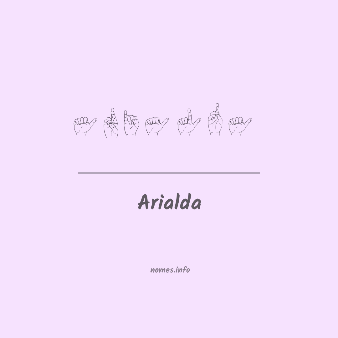 Arialda em Libras