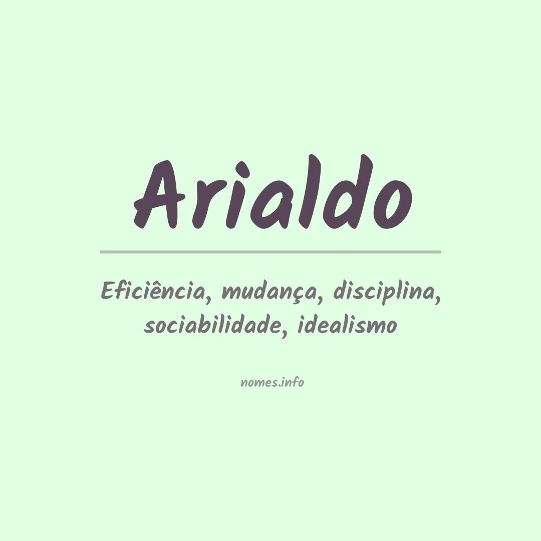 Significado do nome Arialdo