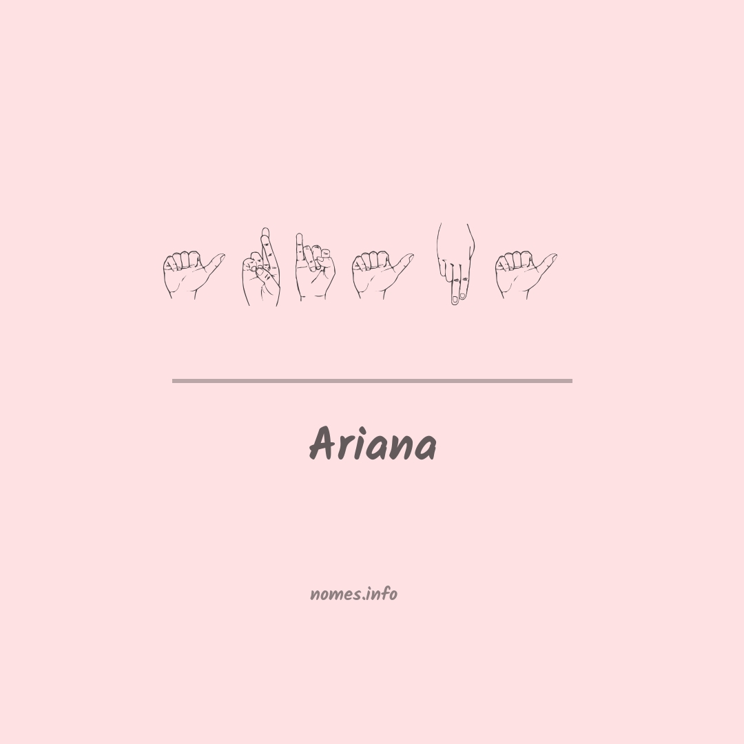 Ariana em Libras