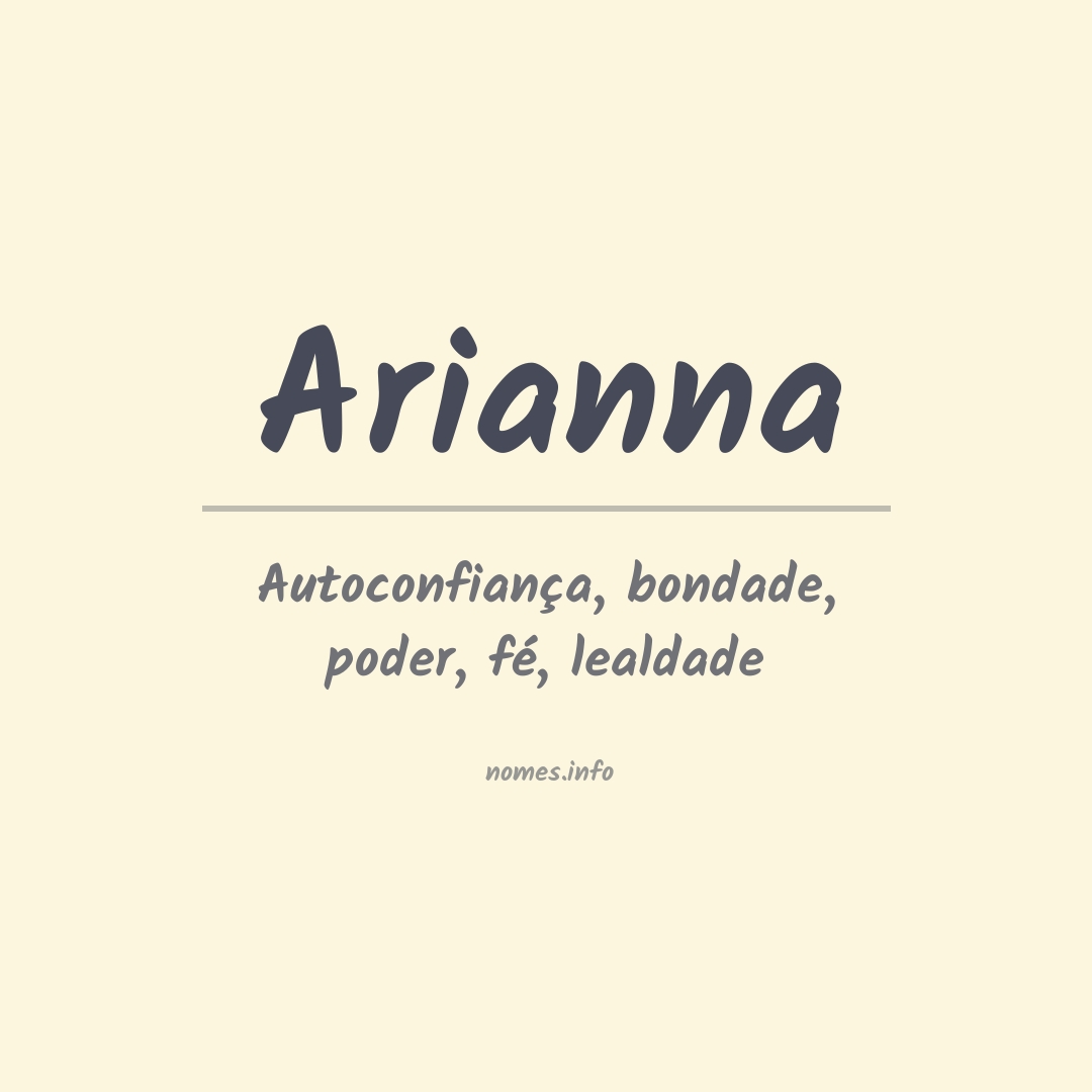Significado do nome Arianna