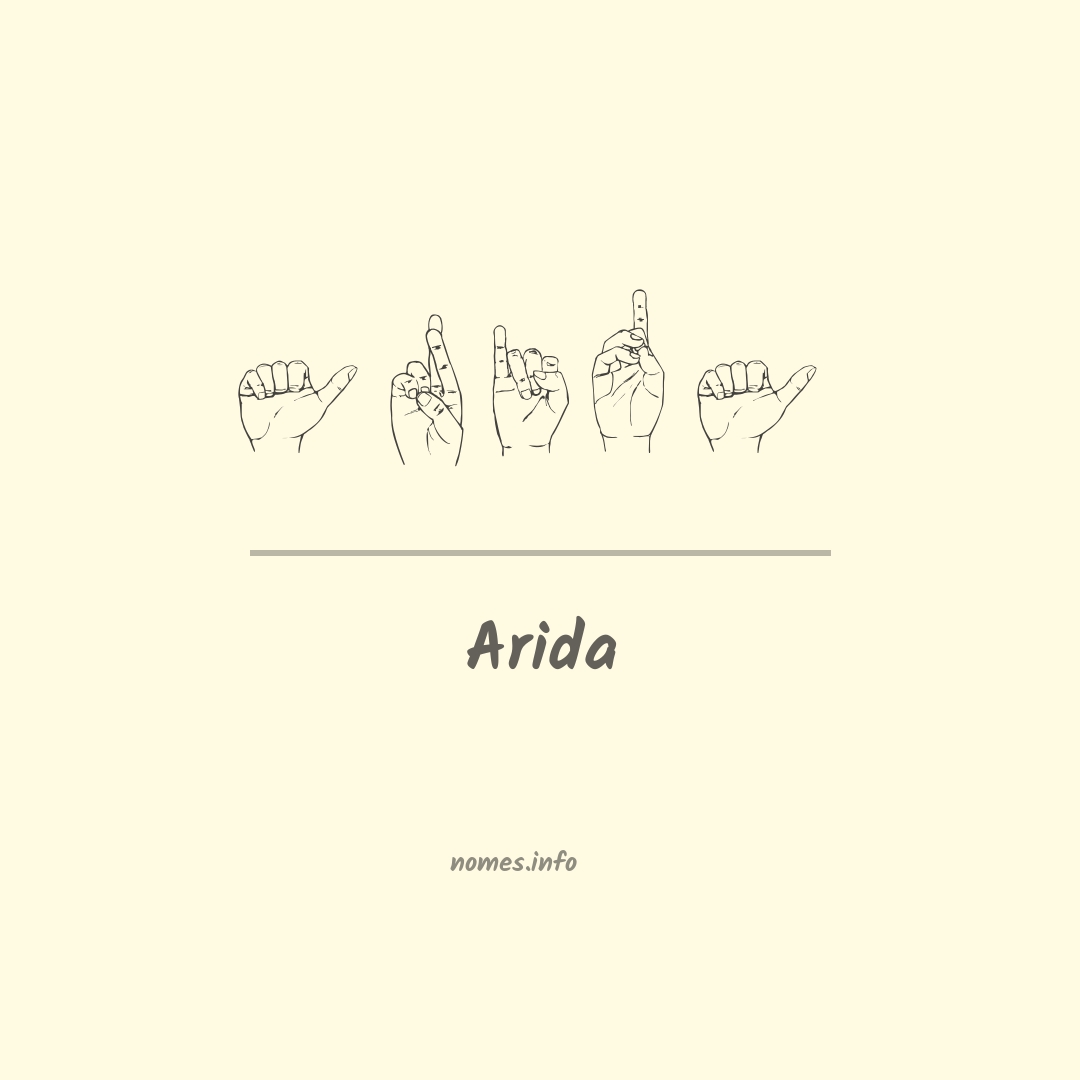 Arida em Libras Arida em Libras