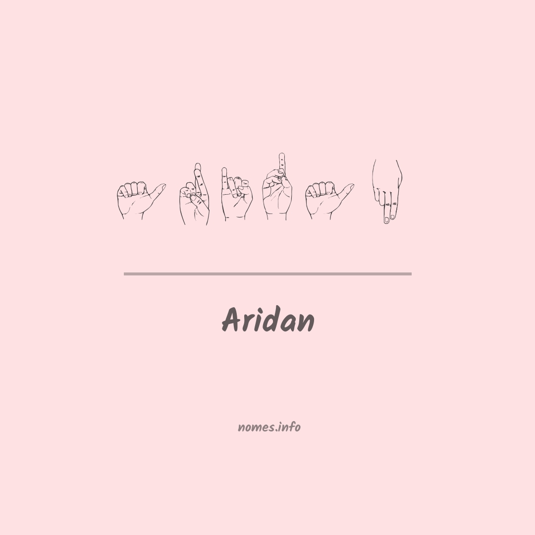 Aridan em Libras