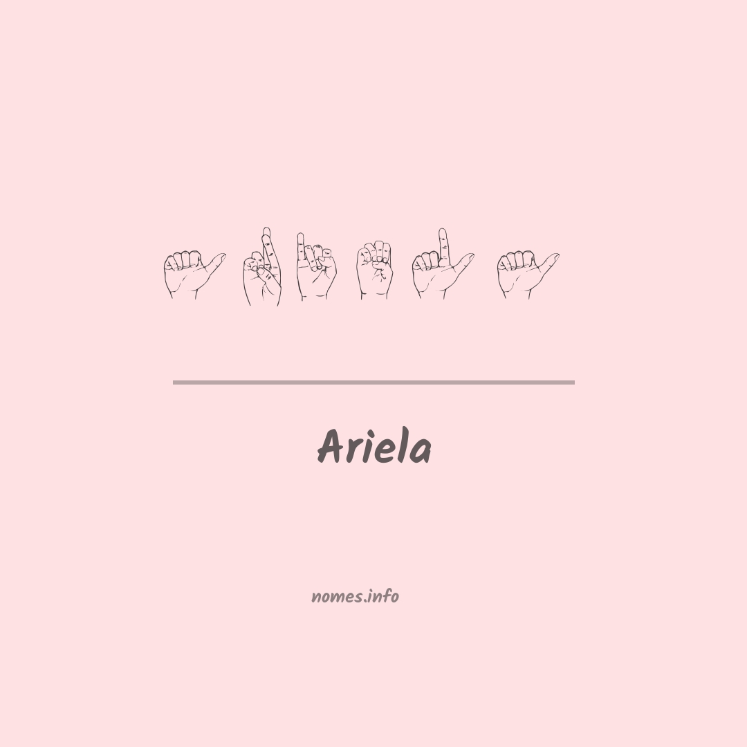 Ariela em Libras