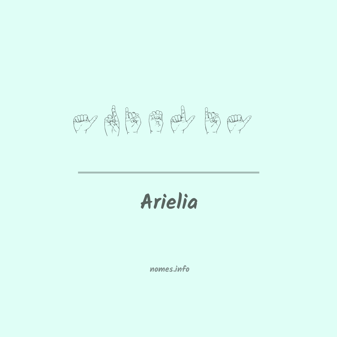 Arielia em Libras