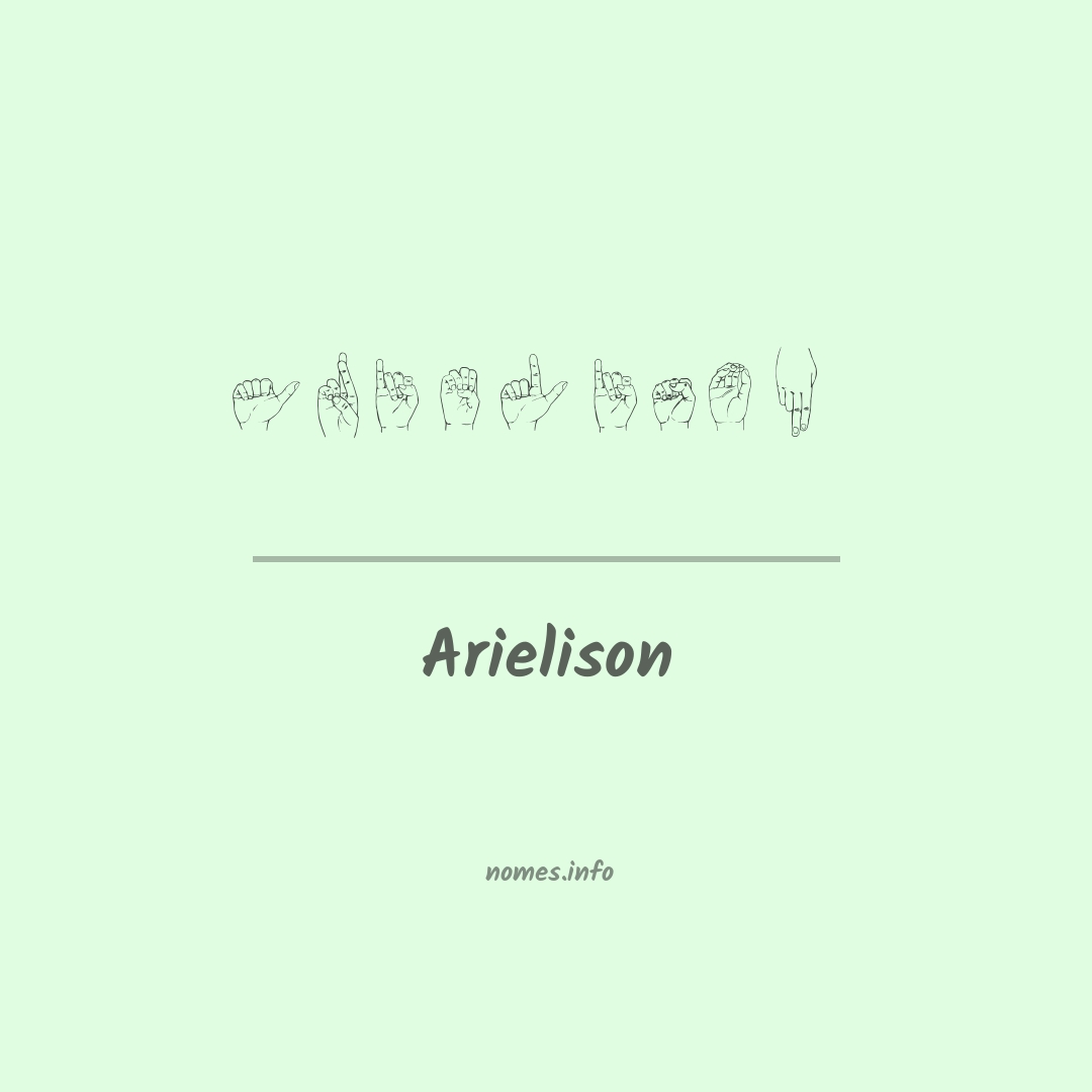 Arielison em Libras