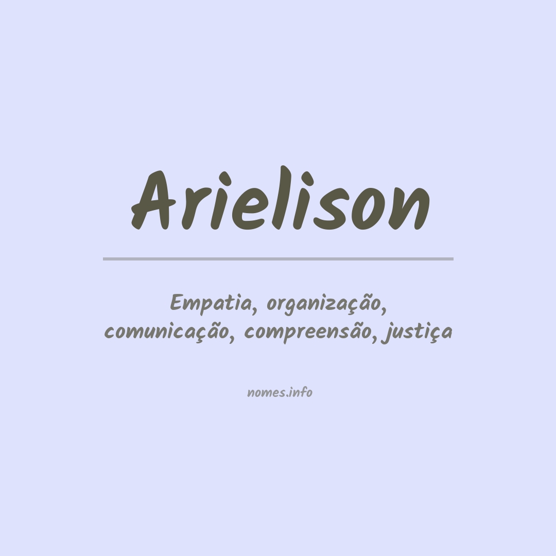 Significado do nome Arielison