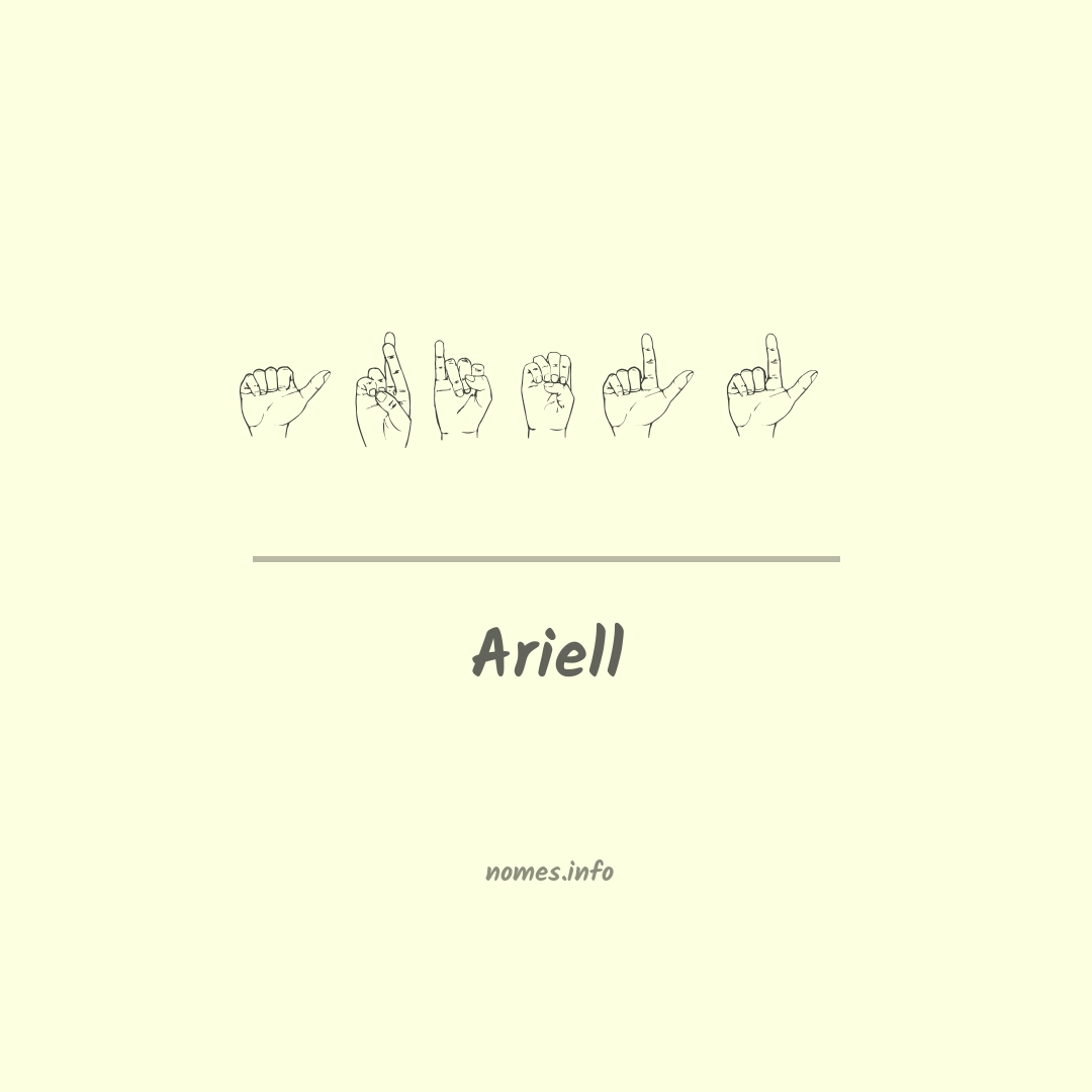 Ariell em Libras