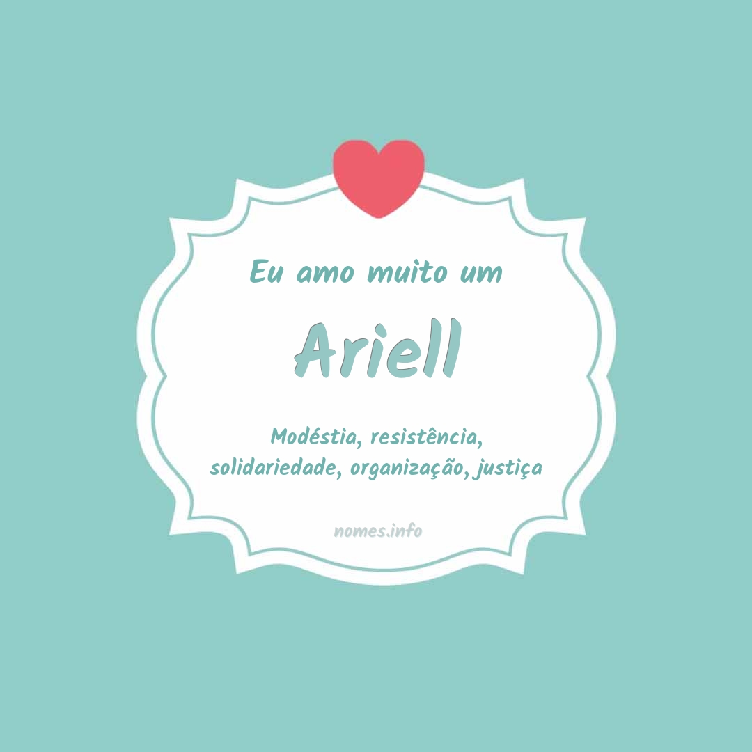 Eu amo muito Ariell
