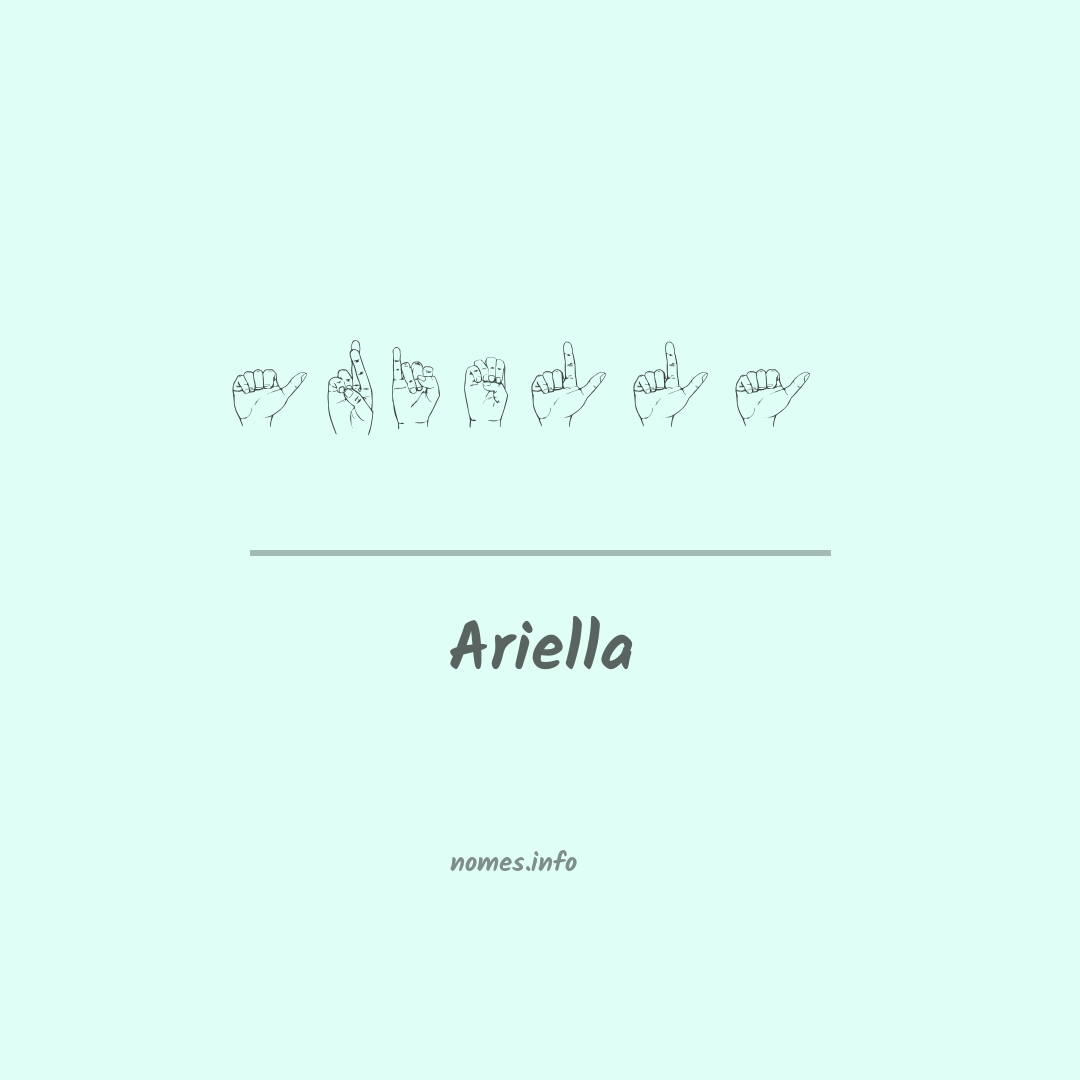 Ariella em Libras