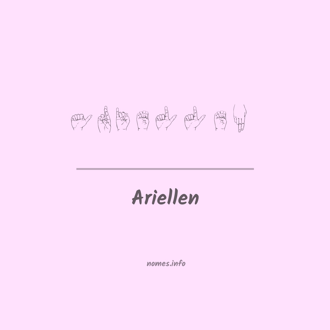 Ariellen em Libras