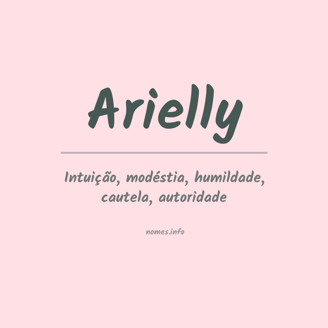 Significado do nome Arielly