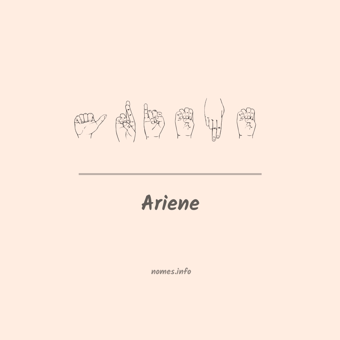 Ariene em Libras