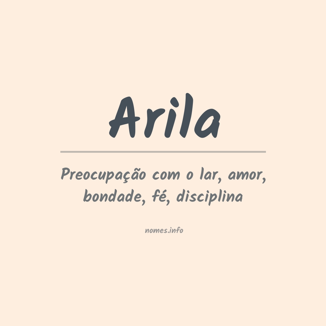 Significado do nome Arila