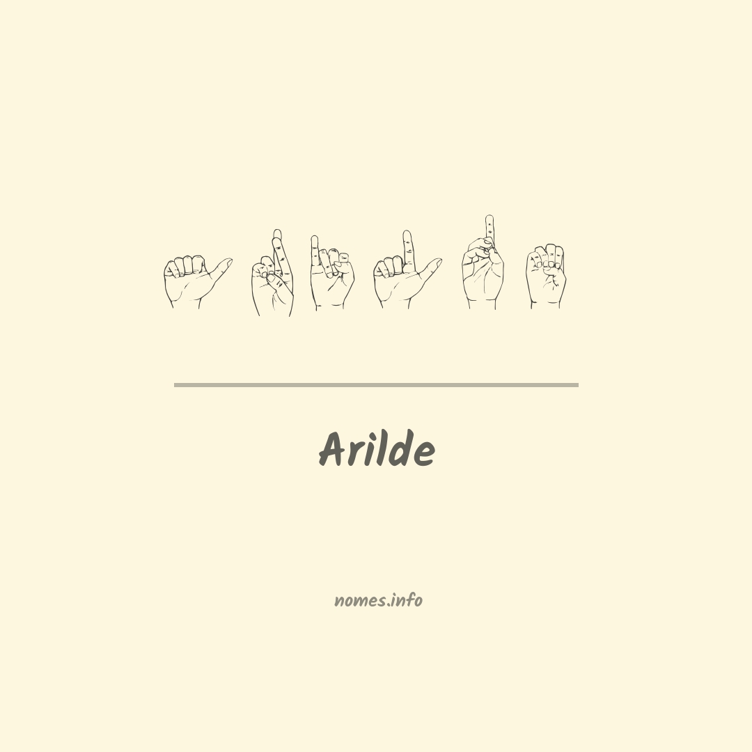 Arilde em Libras