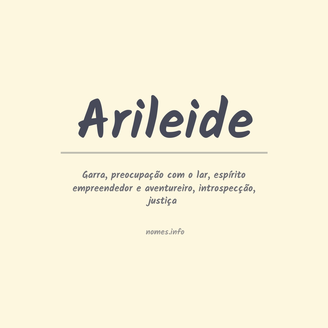 Significado do nome Arileide