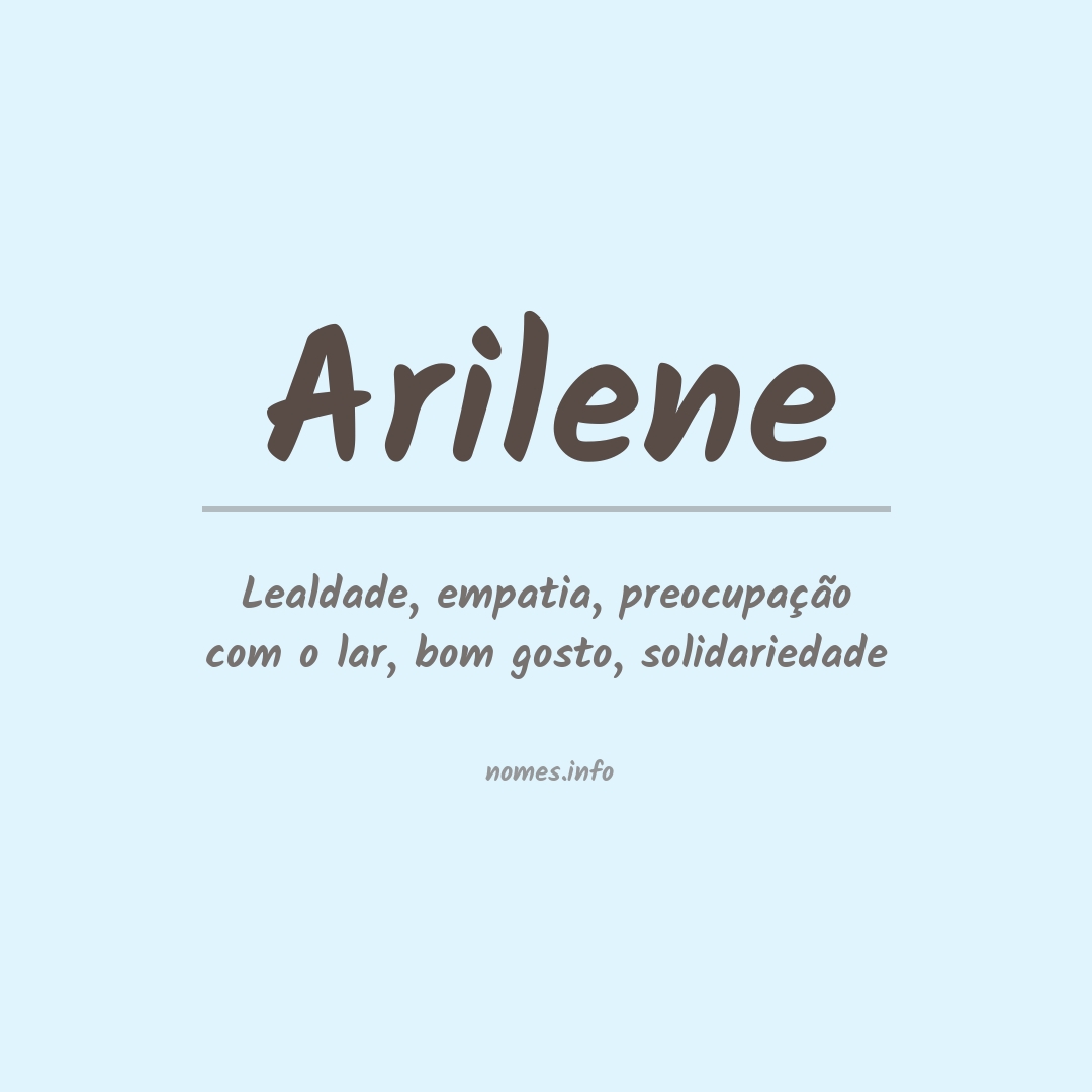 Significado do nome Arilene