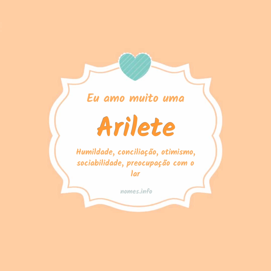 Eu amo muito Arilete