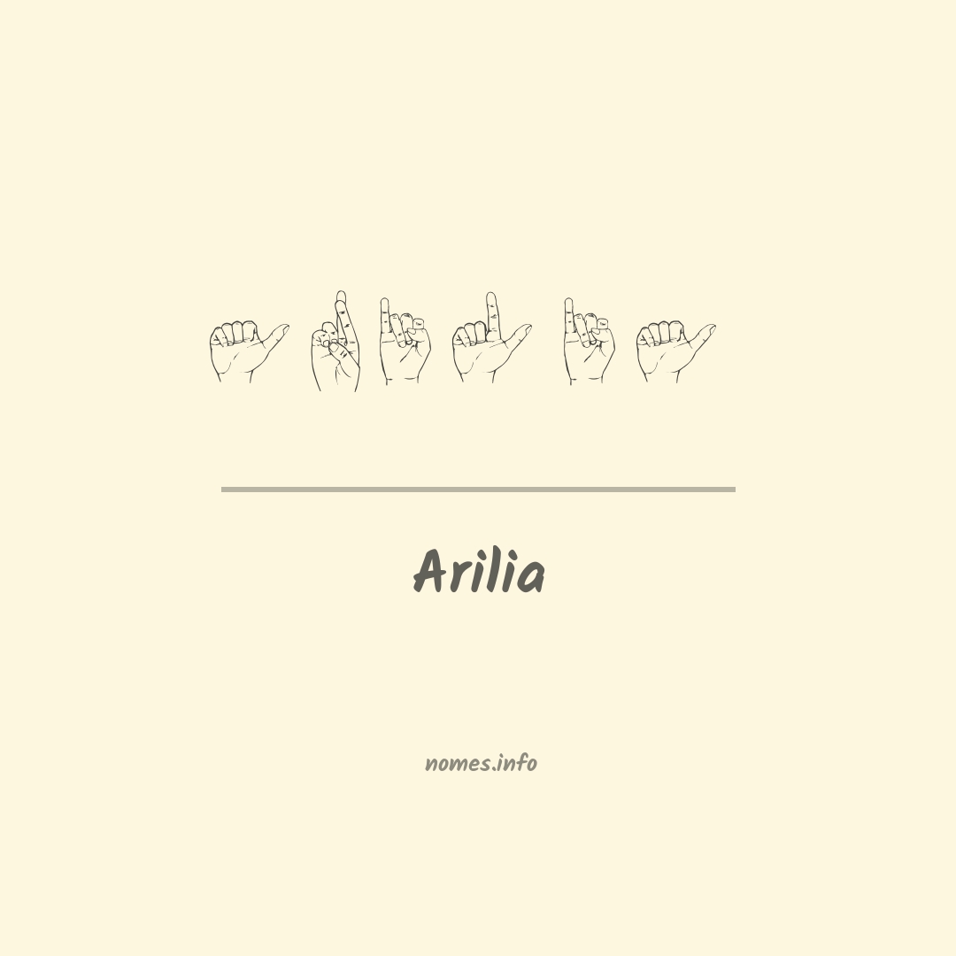 Arilia em Libras