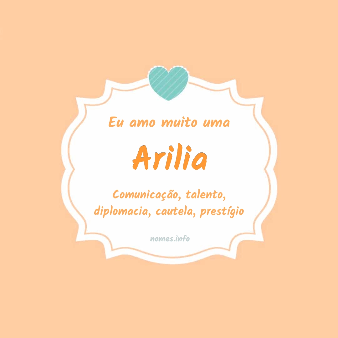 Eu amo muito Arilia