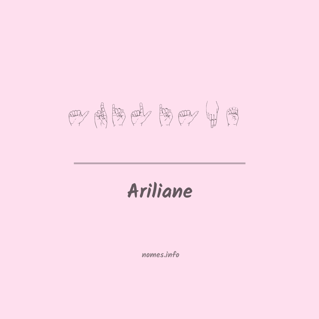 Ariliane em Libras