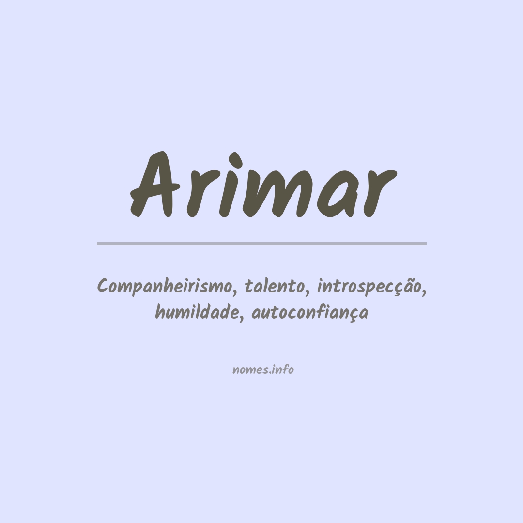 Significado do nome Arimar