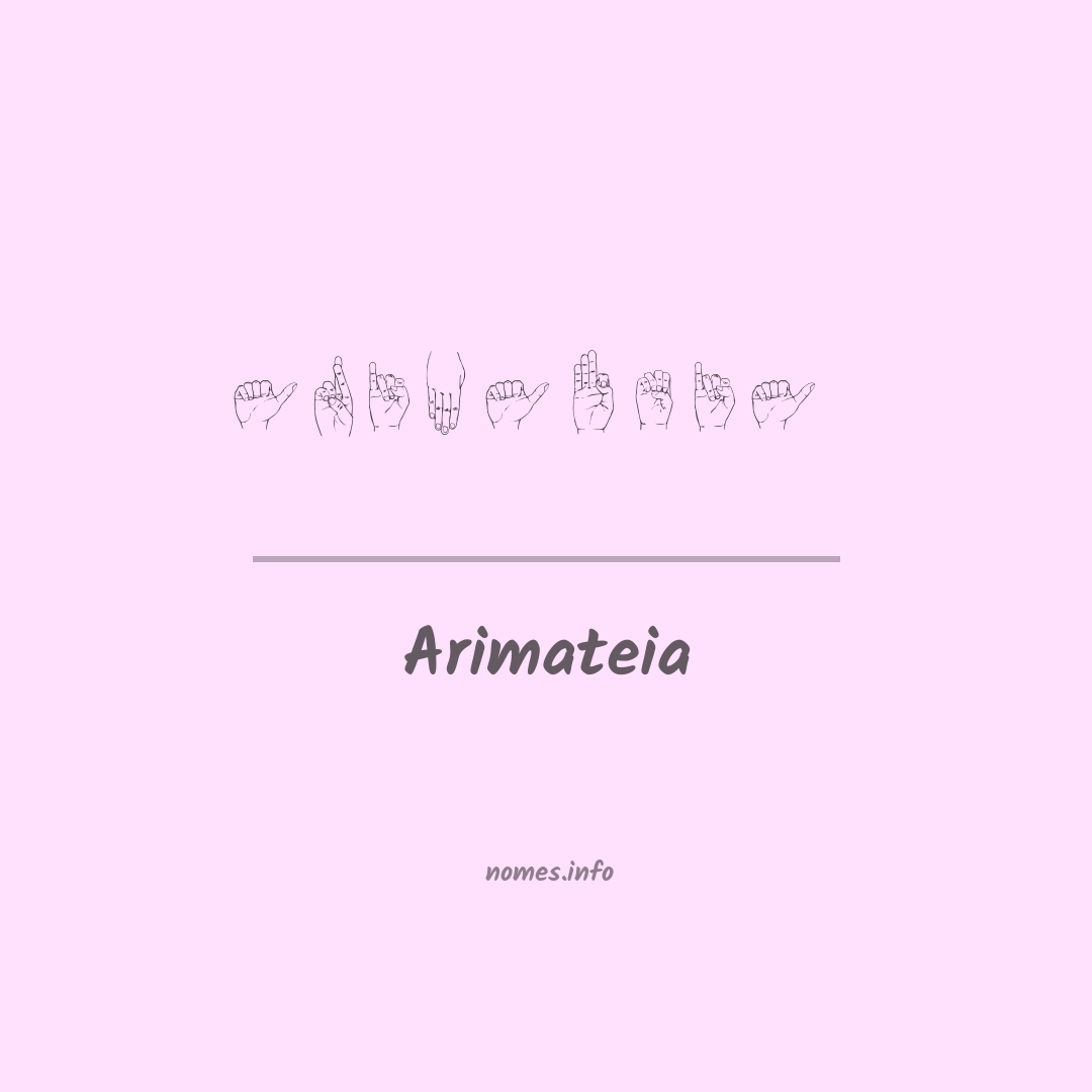 Arimateia em Libras