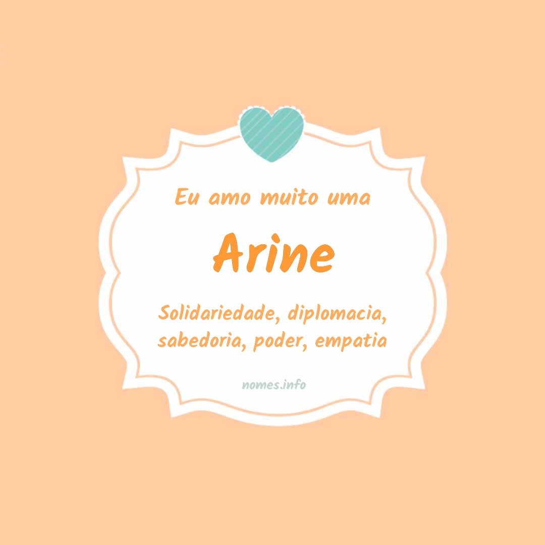 Eu amo muito Arine