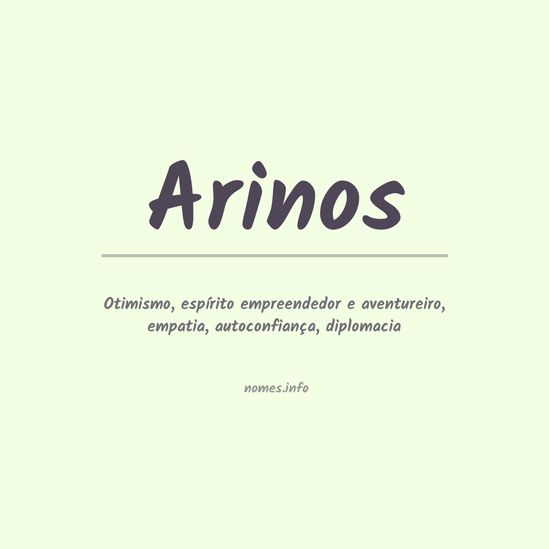 Significado do nome Arinos