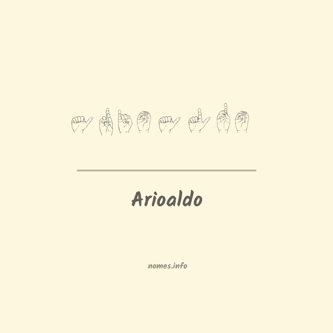 Arioaldo em Libras