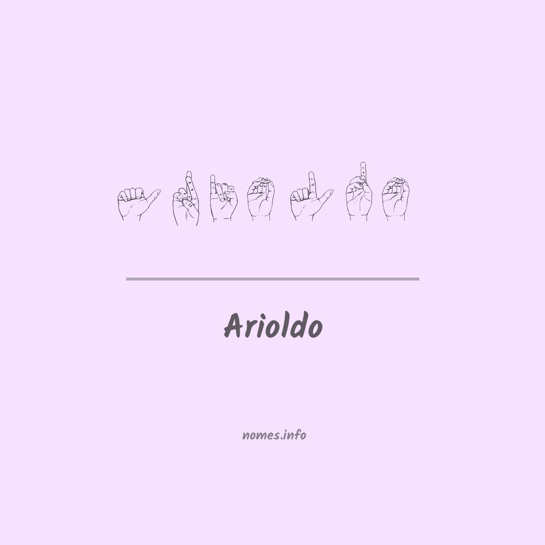 Arioldo em Libras