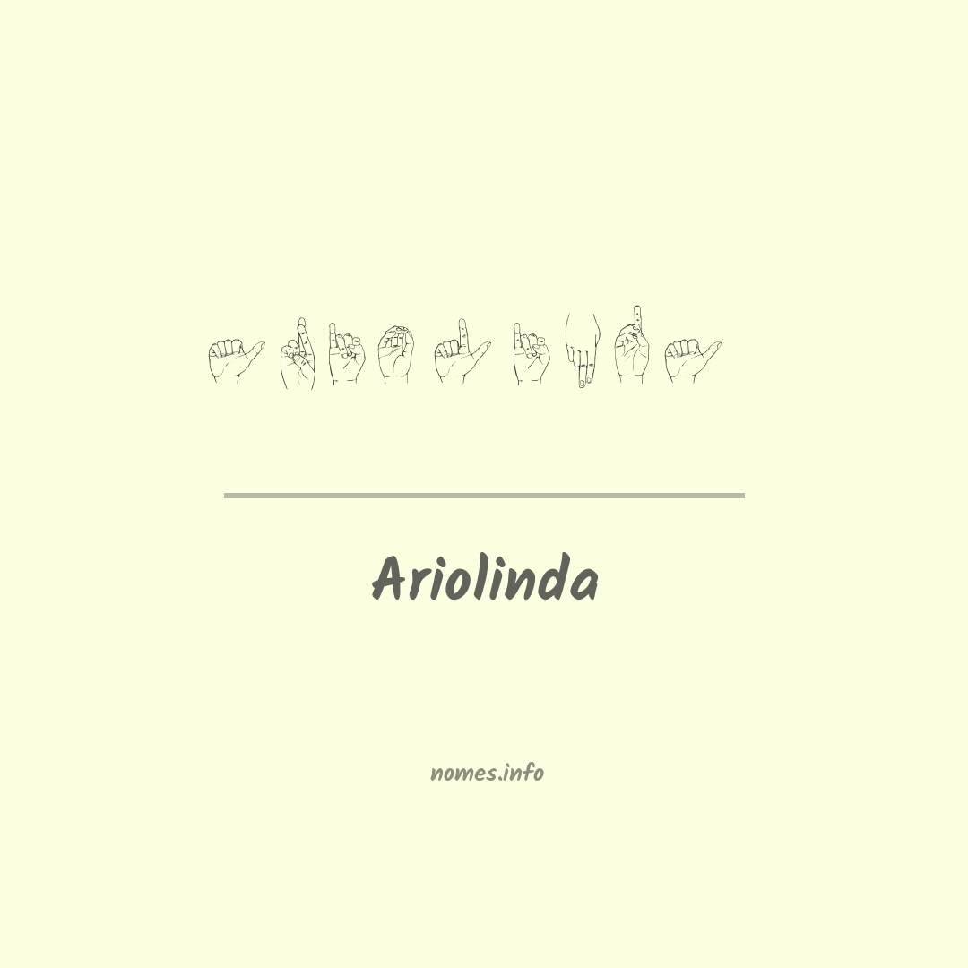 Ariolinda em Libras Ariolinda em Libras