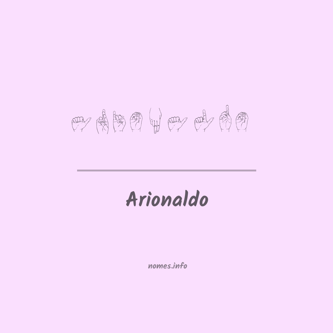 Arionaldo em Libras