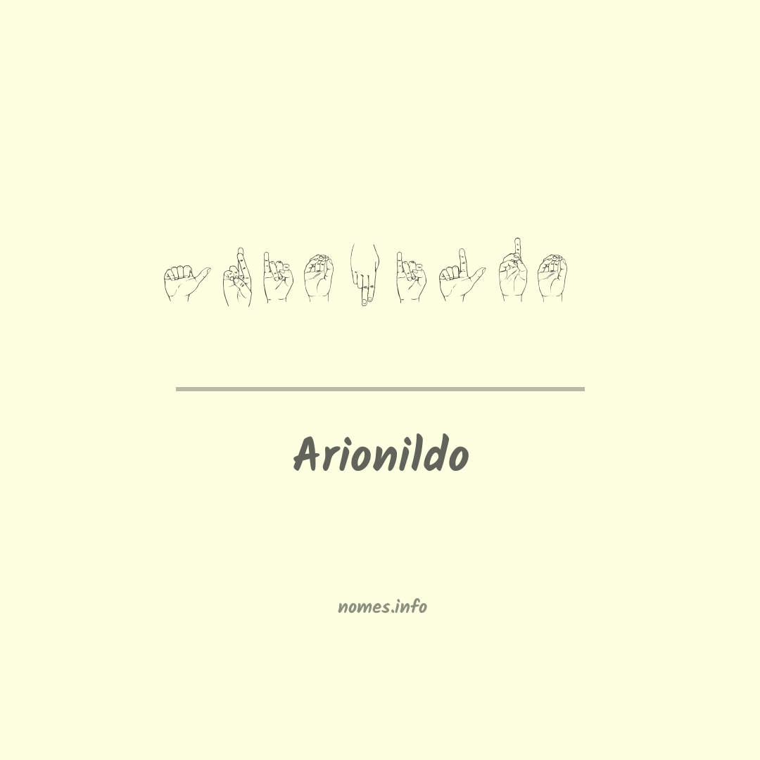 Arionildo em Libras