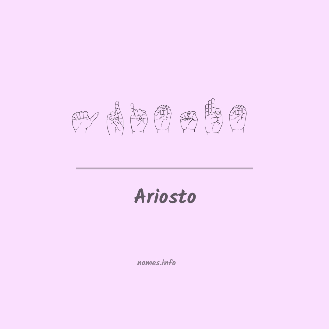 Ariosto em Libras