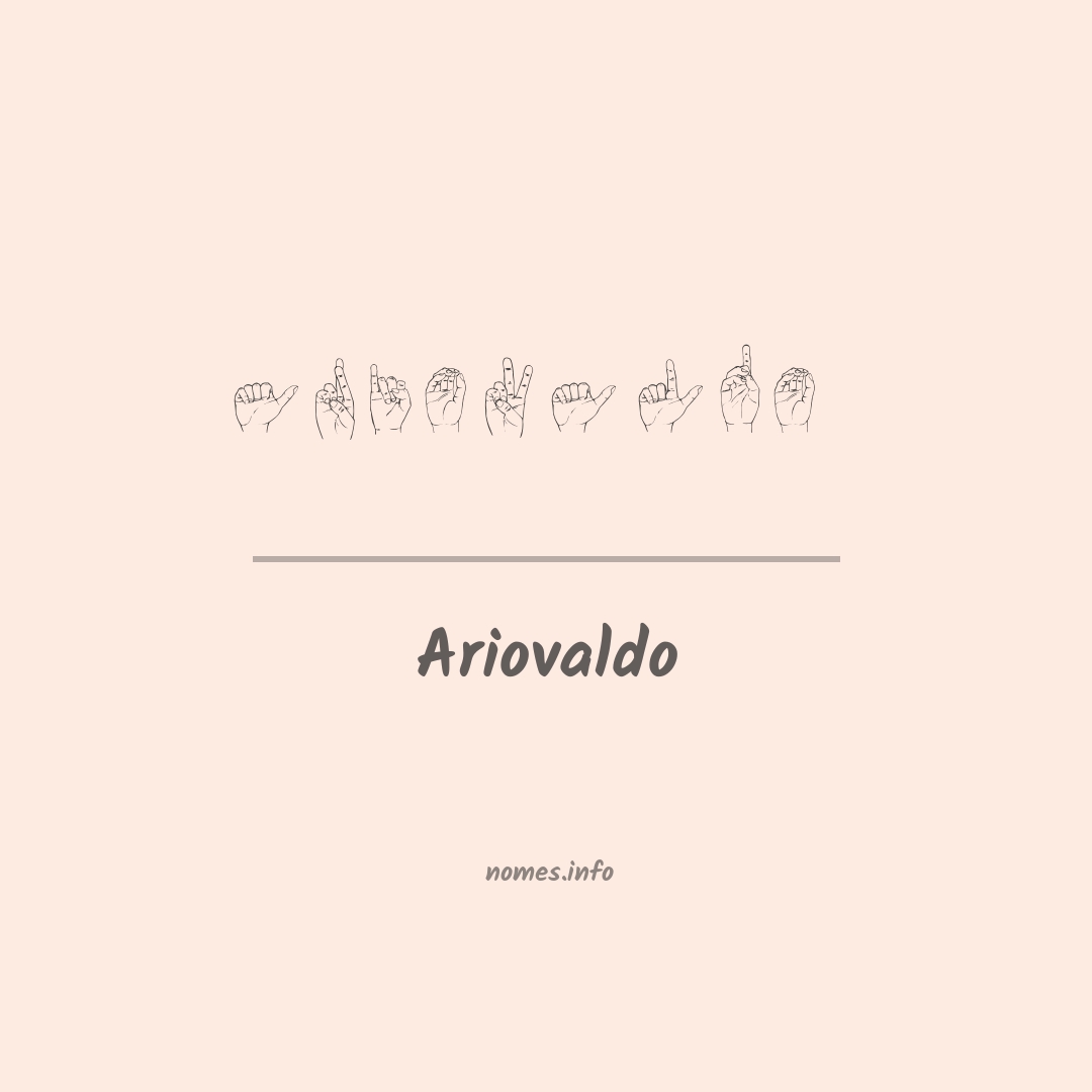 Ariovaldo em Libras
