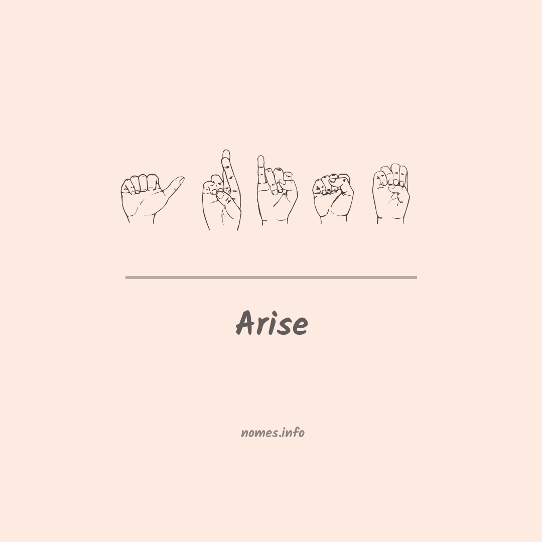 Arise em Libras