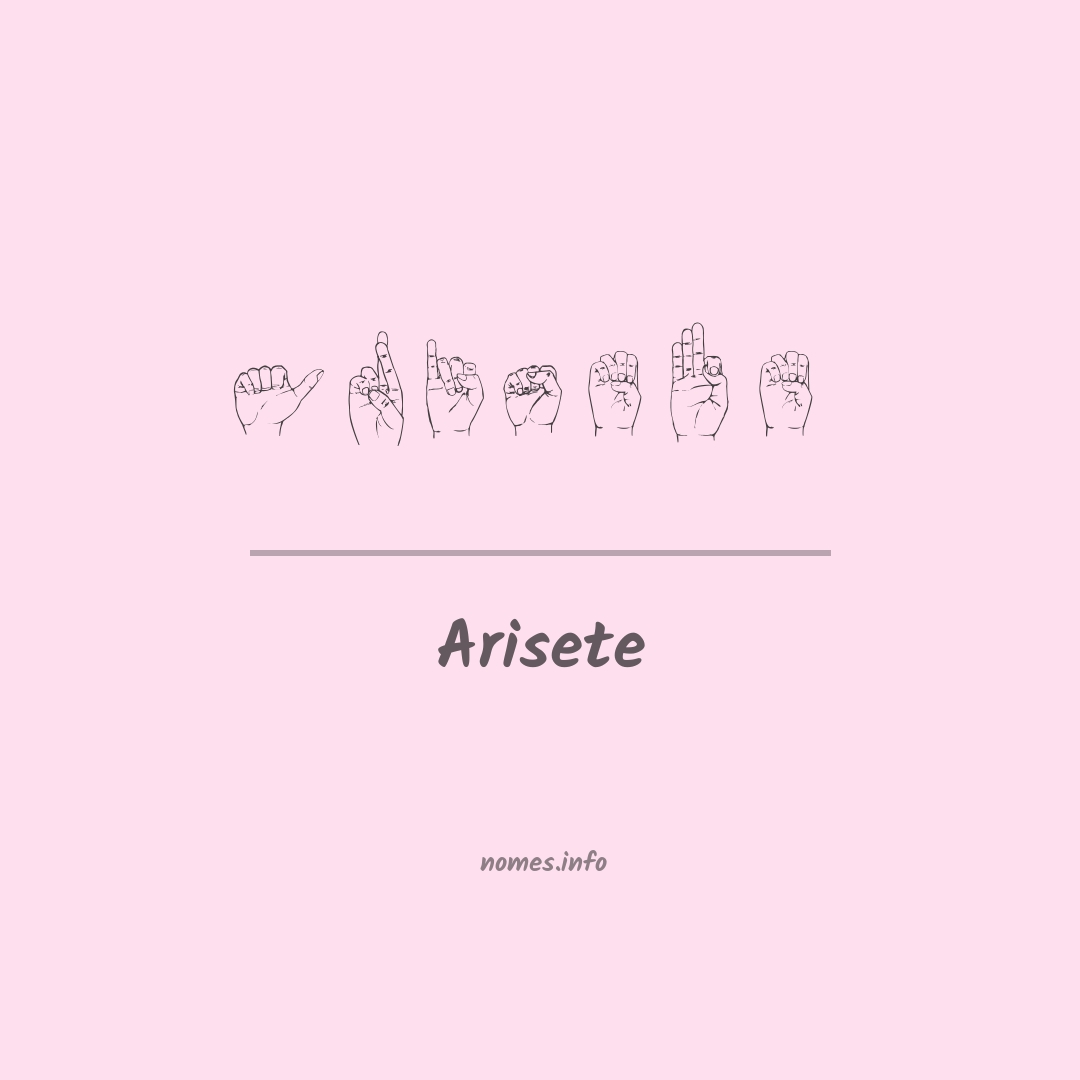 Arisete em Libras