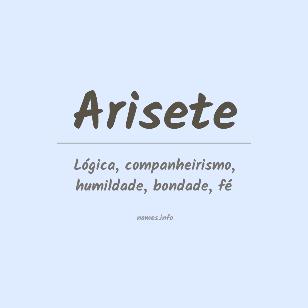 Significado do nome Arisete