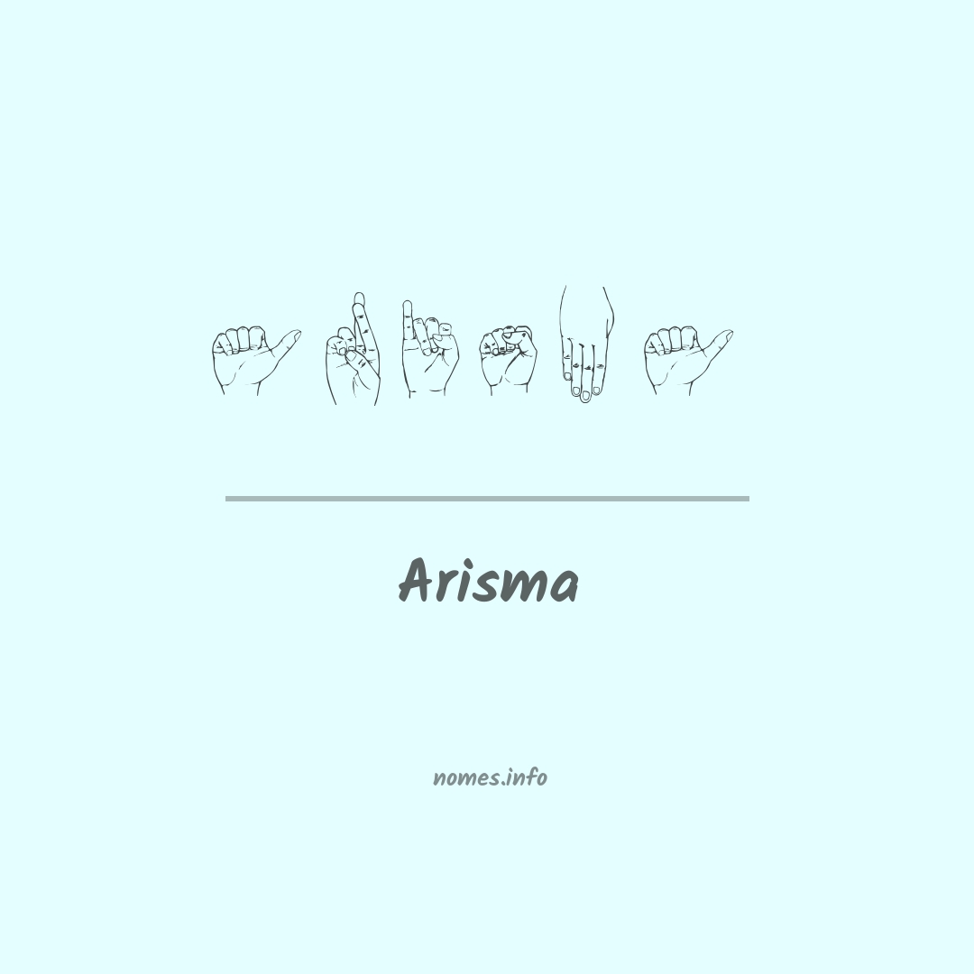 Arisma em Libras