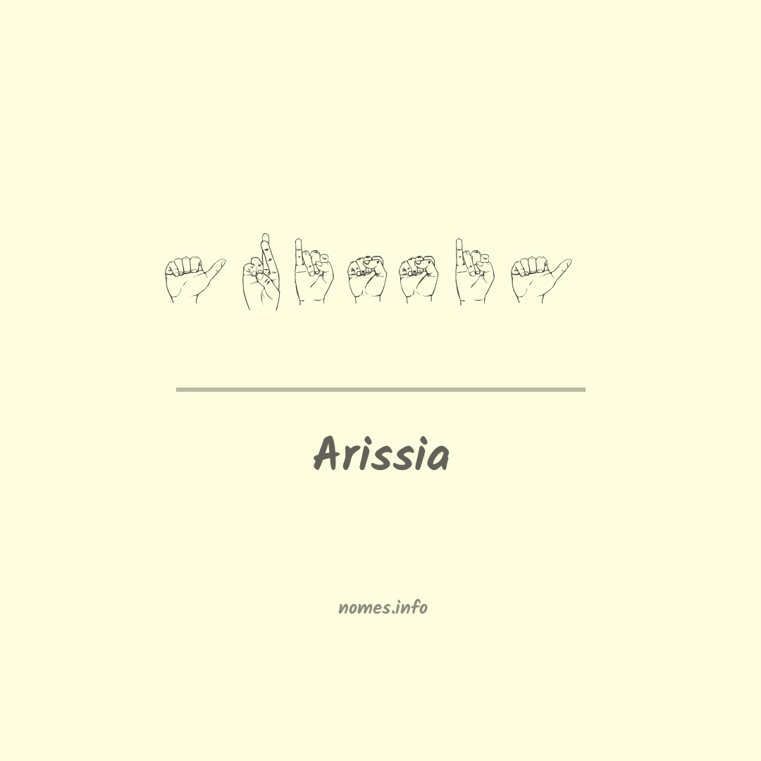 Arissia em Libras